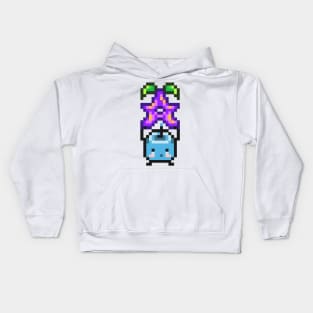 Blue Junimo with Stardrop Kids Hoodie